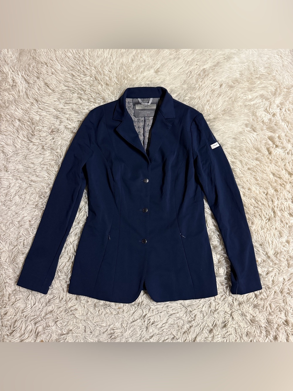 Women’s Size IT44 Navy Animo Donna Horseback Riding Show Coat